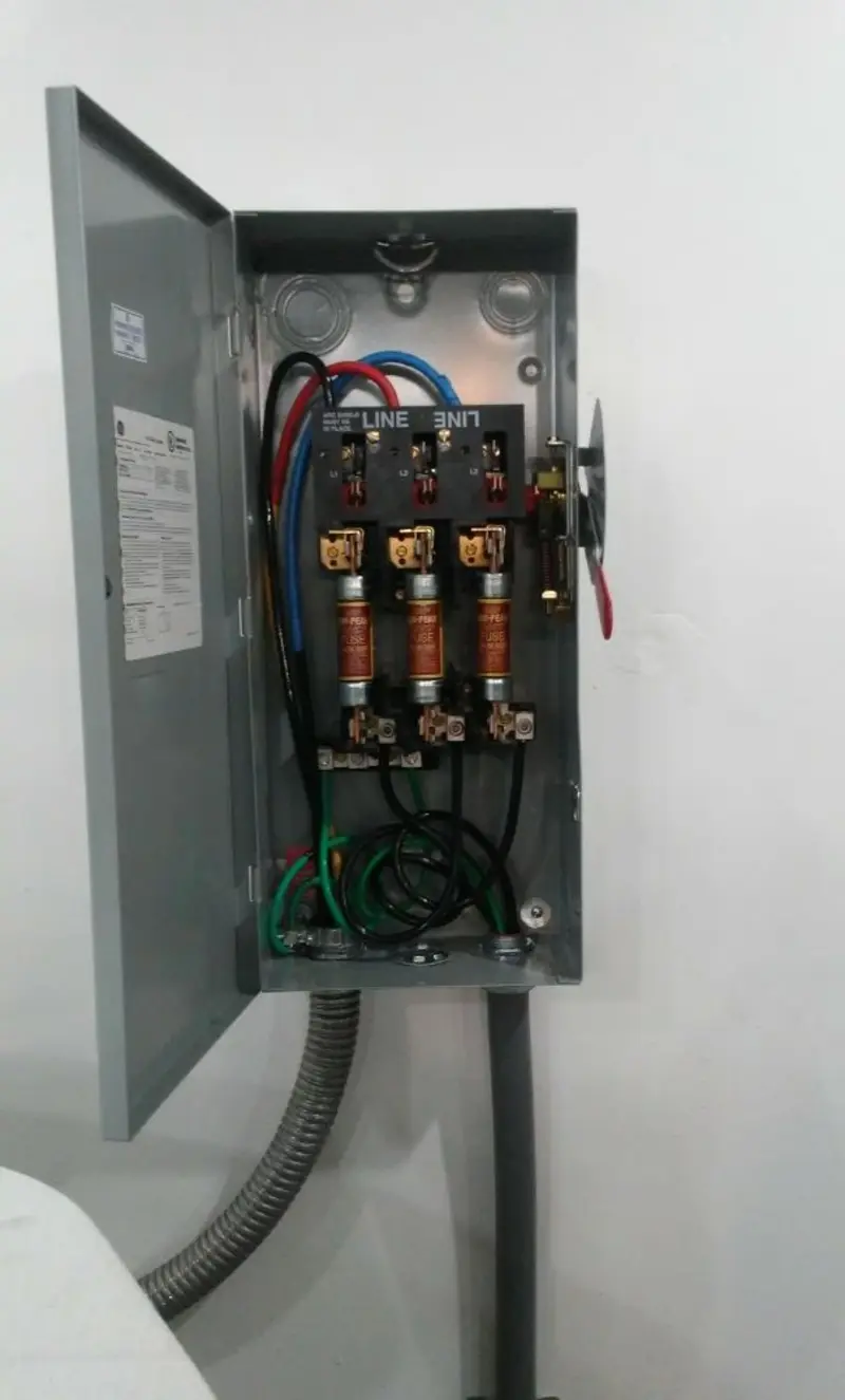 Three-phase disconnect switch installed for Electrical Wiring & Rewiring in Edinboro